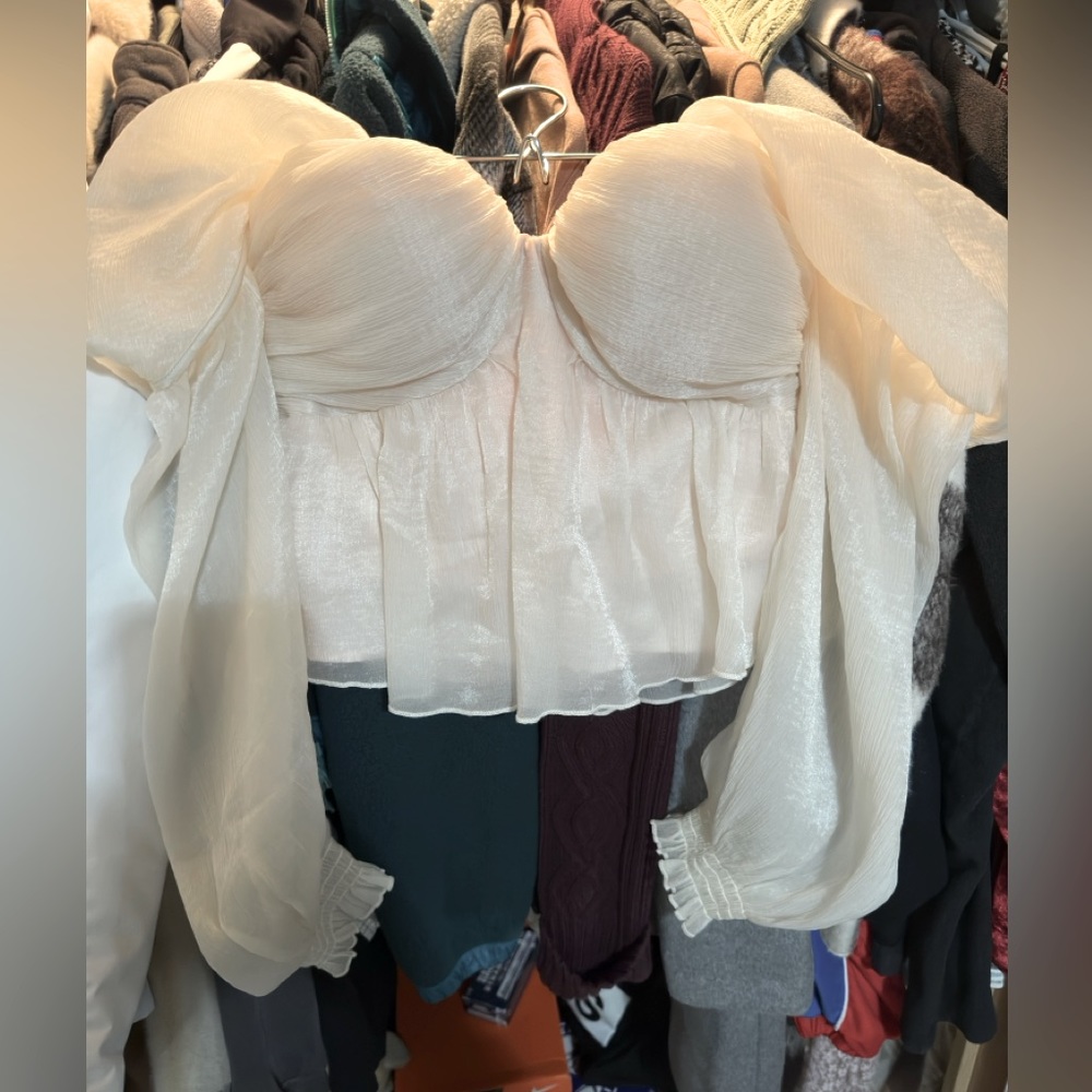 House of Harlow 1960 X REVOLVE Burna Blouse in Cream